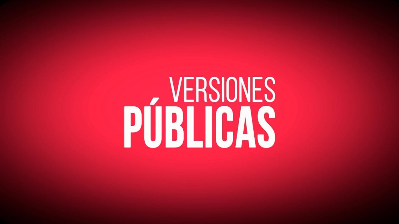 Versiones Públicas